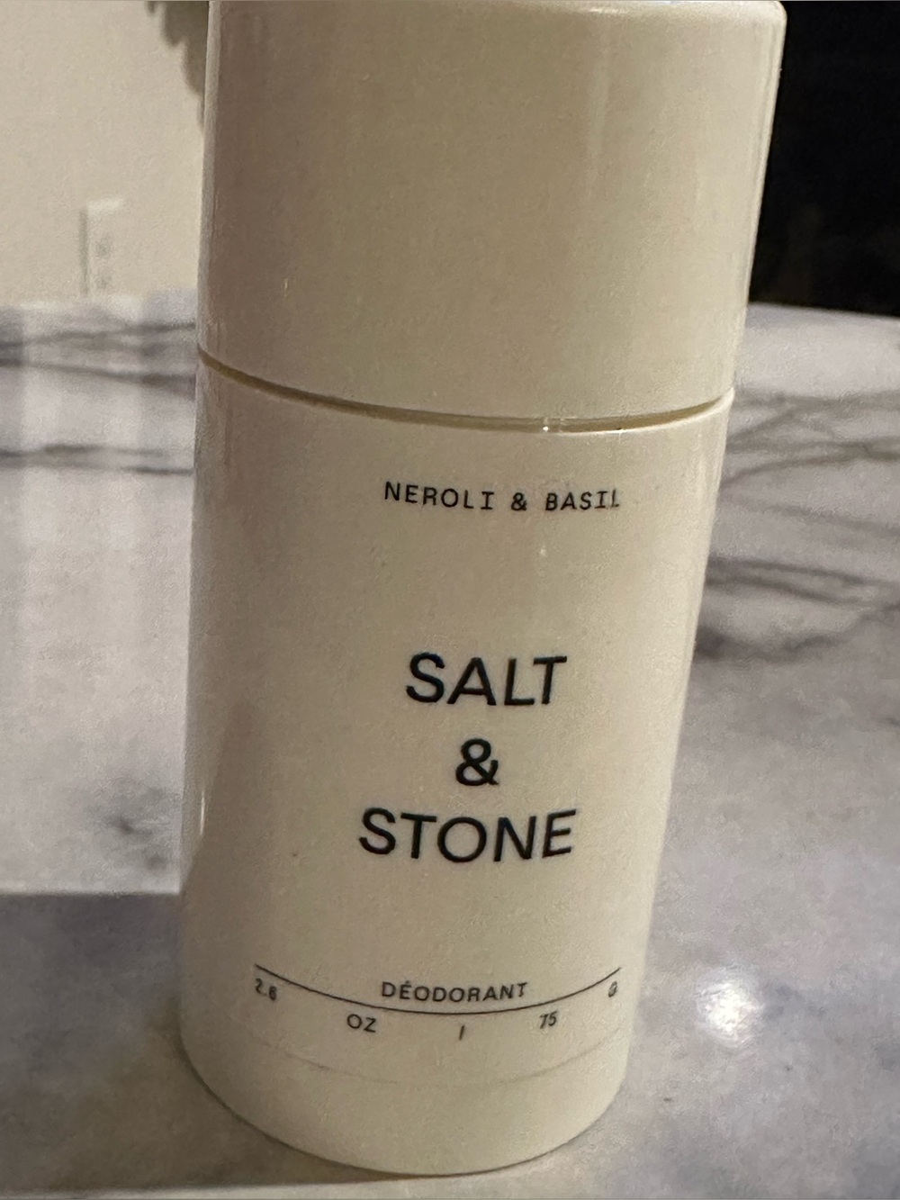 Salt & Stone Neroli & Basil Deodorant - White